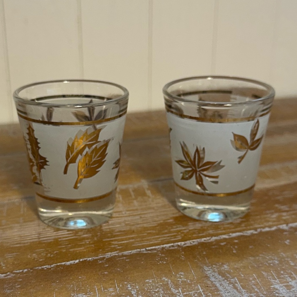 Vintage Libbey, Starlyte Shot Glass Pair
